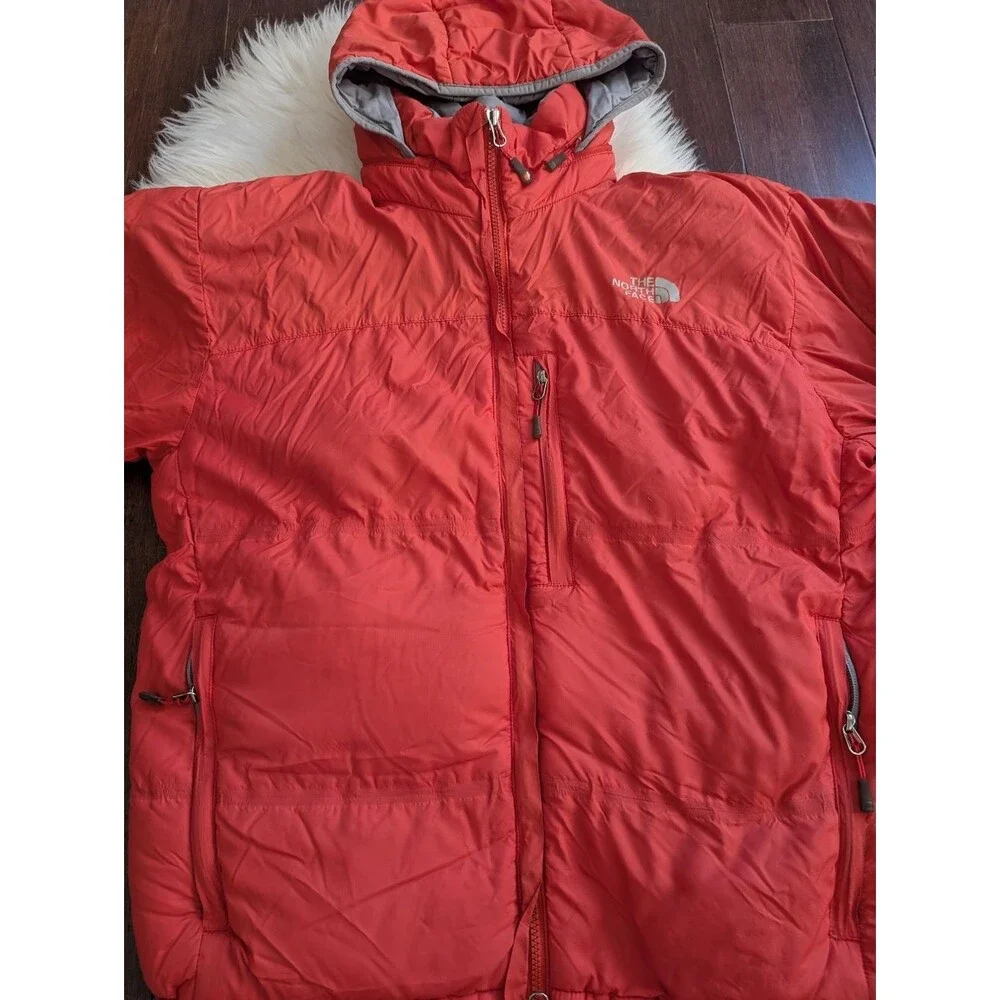 The North Face Red Summit Series 700 Goose Down Hooded Puffer Jacket M Medium